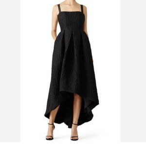 Cynthia Rowley black high low gown